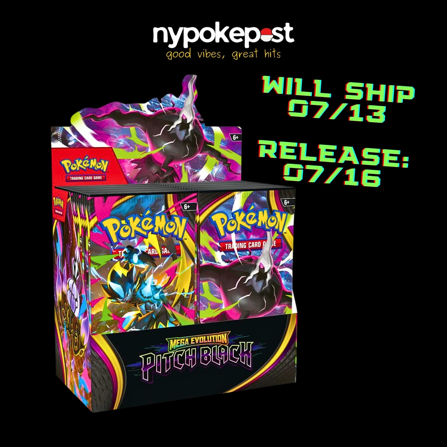 Pitch Black Booster Box Pre-Order - Shipped 07/13